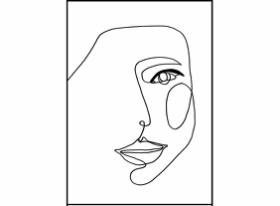 Face Line 1 posterboard
